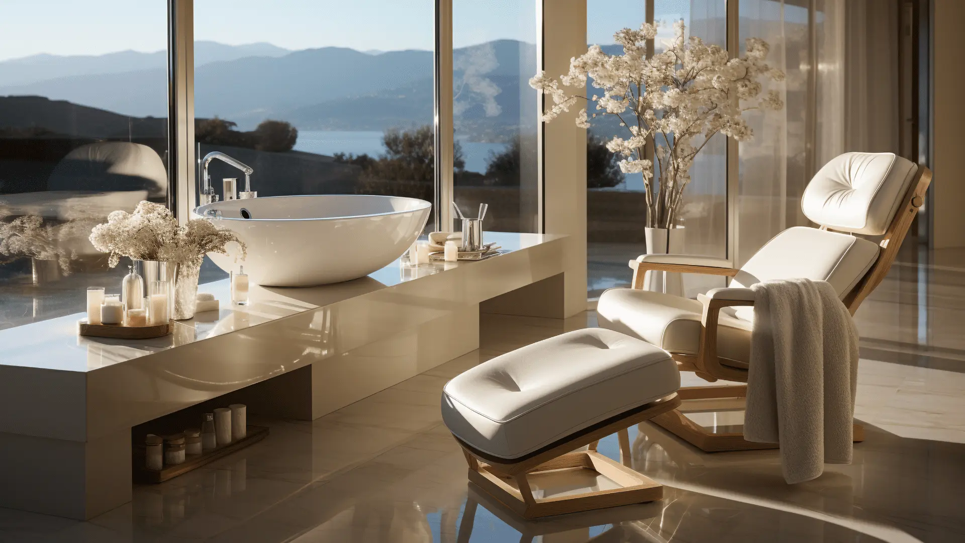 Ristrutturazione bagno in design vintage a Roma, con carta da parati decorata, accessori retrò e una vasca freestanding per un richiamo al passato