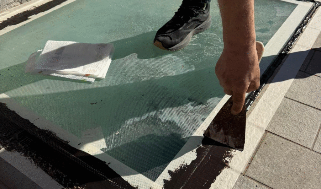 Riparazione lucernario su terrazzo – Quartiere San Lorenzo (Roma)